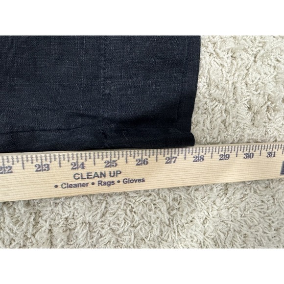 J. Jill‎  Women's Pull On Cropped Wide Leg Linen Pants Size LT Black Lagenlook - Picture 8 of 11